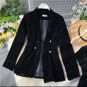 Black Glitz Blazer